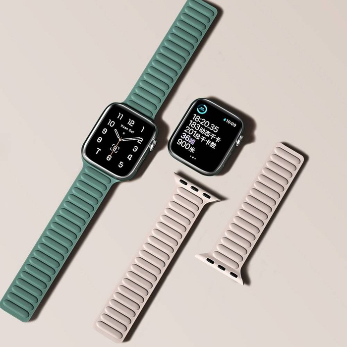 Pasek Magnetic Strap 1 Apple Watch 7 45 Brown