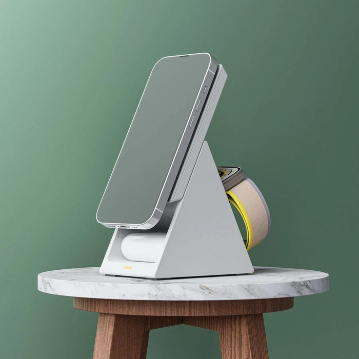 Stacja ładująca indukcyjna 3w1 Choetech T600 15W - biała