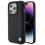 Etui Bmw Bmhcp15l22rdpk Iphone 15 Pro 6.1" Czarny/black Hardcase Leather Textured & Stripe Case