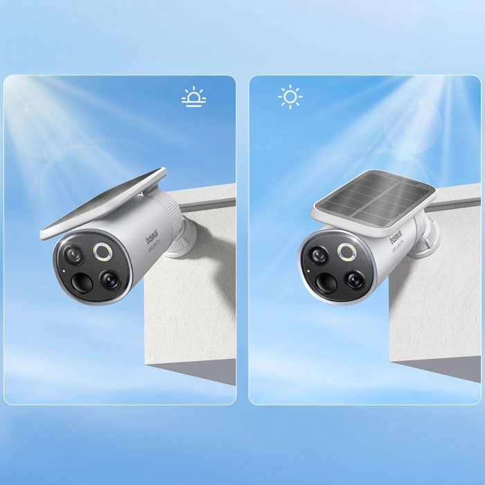 Kamera zewnętrzna Baseus S1 Pro 3K Dual (biała)