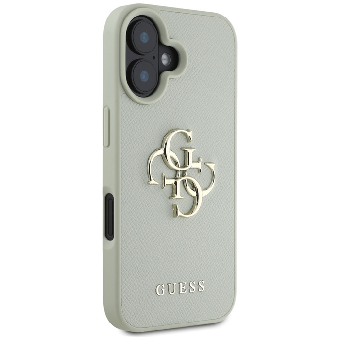 Etui Guess Grained Big 4G Logo Small      Classic Logo do iPhone 16 zielony