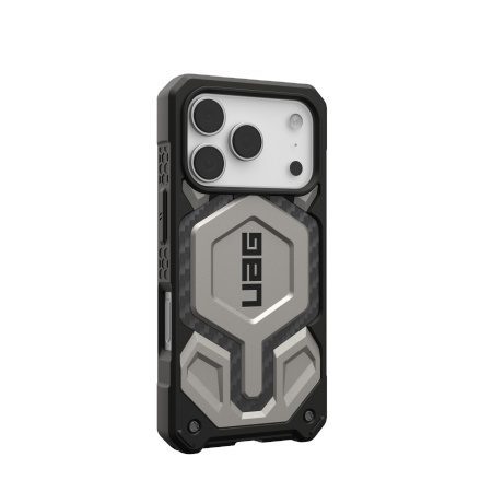 UAG Monarch Pro - etui do iPhone 17 Pro kompatybilne z MagSafe (titanium)