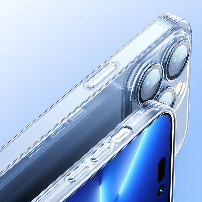 Joyroom 14Q Case etui iPhone 14 obudowa pokrowiec z osłoną na aparat przezroczysty (JR-14Q1 transparent)