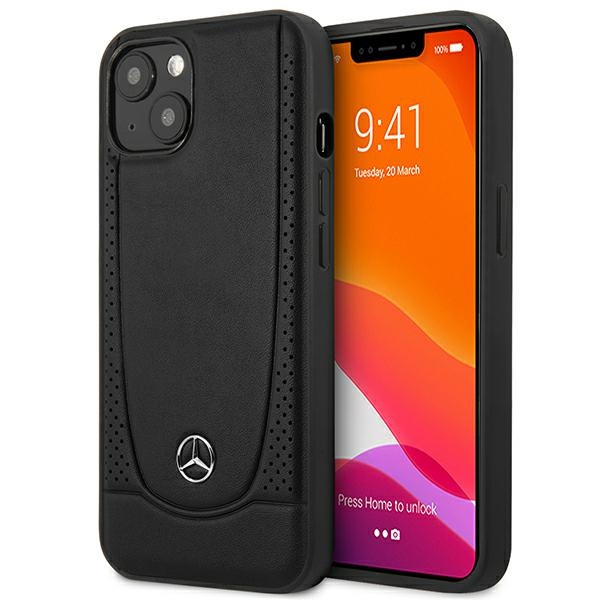 Etui Mercedes iPhone 14 Plus 6,7" czarny/black hardcase Leather Urban