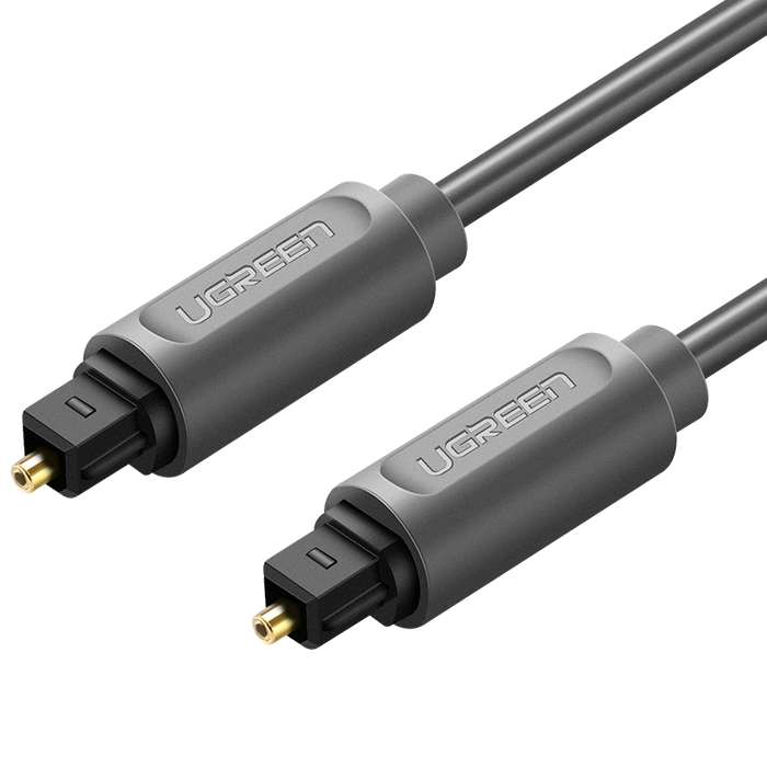 Kabel Optyczny UGREEN Toslink AV122 Audio Dolby 7.1 Pozłacany 1.5m Czarny 10542