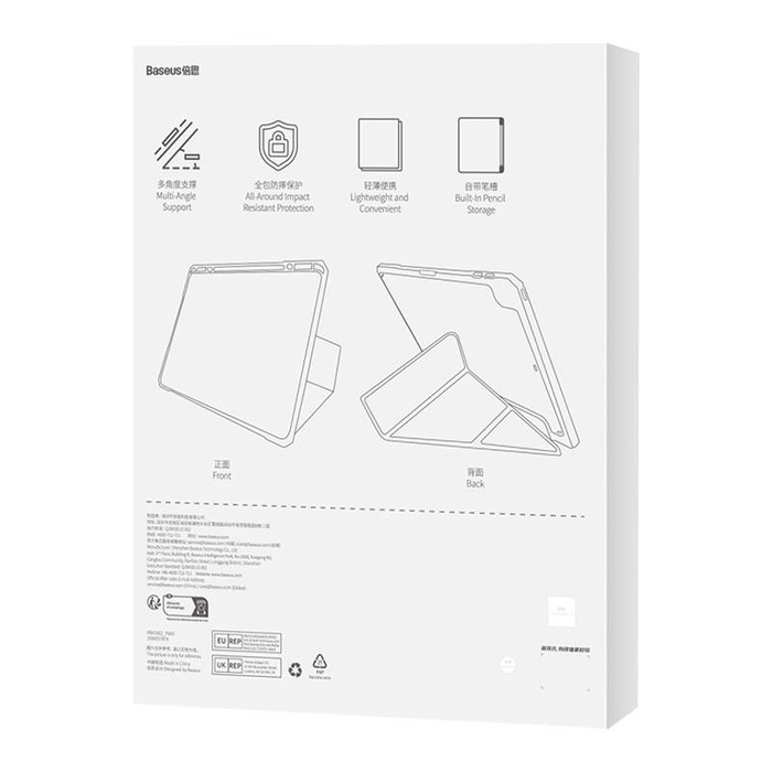 Etui ochronne Baseus Minimalist do iPad Pro (2018/2020/2021/2022) 11-inch (fioletowe)
