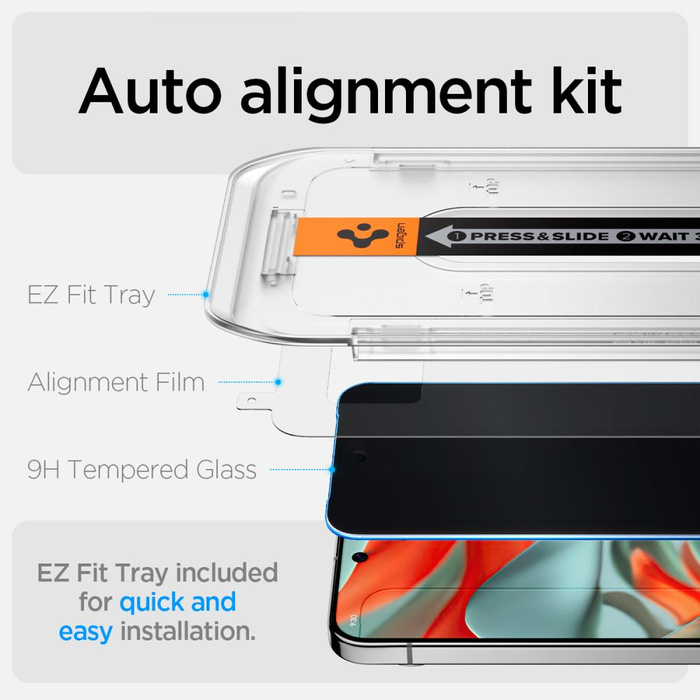 SZKŁO PRYWATYZUJĄCE SPIGEN GOOGLE PIXEL 9 PRO XL GLAS.TR ”EZ FIT” 2-PACK PRIVACY