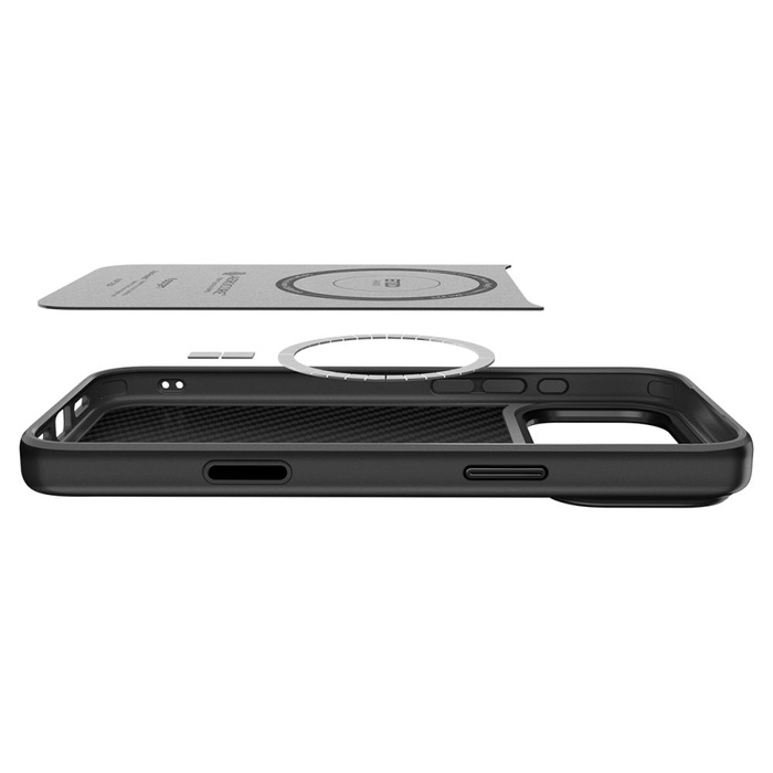 ETUI SPIGEN IPHONE 17 PRO ENZO ARAMID ”T” MAG MAGSAFE CZARNE