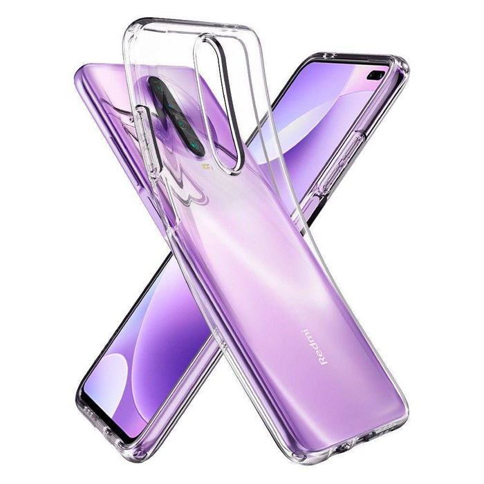 Etui SPIGEN Liquid Crystal Xiaomi Poco X2 / Redmi K30 Clear Przeźroczyste Case