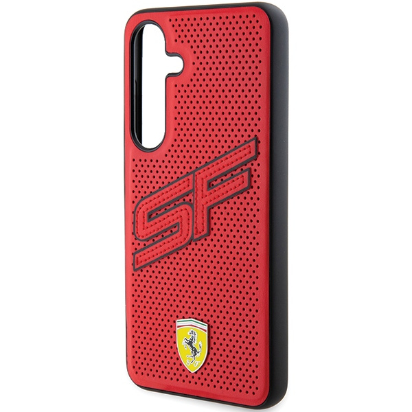 Etui Ferrari FEHCS24SPINR Samsung Galaxy S24 S921 czerwony/red hardcase Big SF Perforated Case