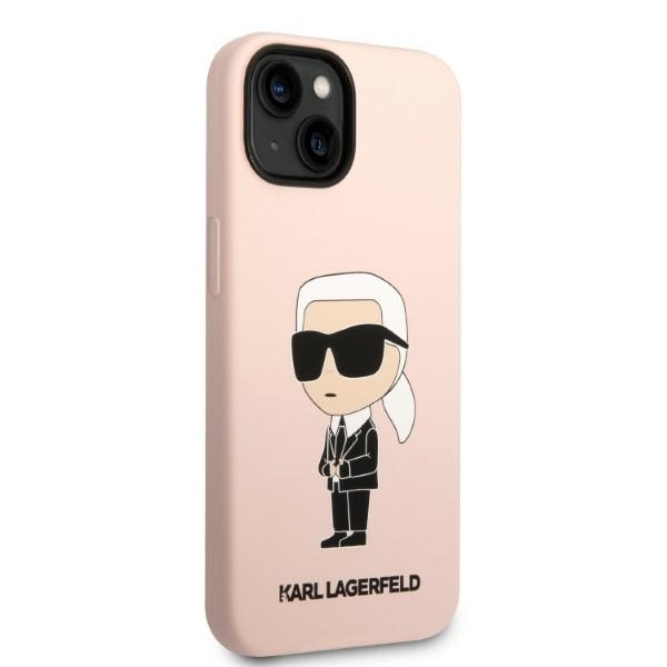 Etui Karl Lagerfeld Klhcp14msnikbcp Iphone 14 Plus 6,7" Hardcase Różowy/pink Silicone Ikonik Case