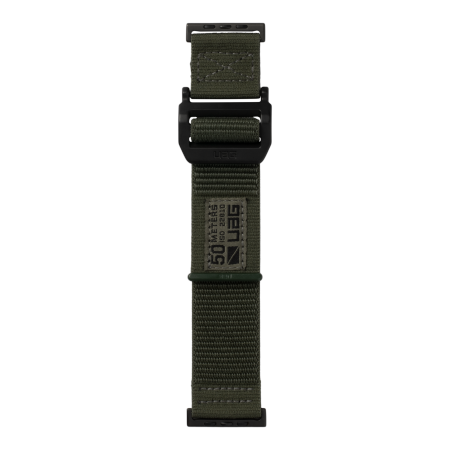 UAG Active - uniwersalny nylonowy pasek do Apple Watch 49mm/45mm/44mm/42mm (Apple Watch seria: 1-3 r.42, 4-8, SE, Ultra r.45) (foliage green)