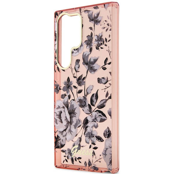 Etui Guess Guhcs23lhcfwsp S23 Ultra S918 Różowy/pink Hardcase Flower Collection Case