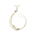 Uniwersalna smycz do telefonu 2w1 UNIQ   Coehl Caryne kremowy