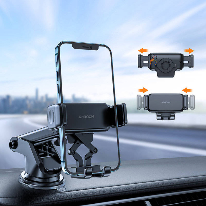 Joyroom samochodowy uchwyt na smartfona na deskę rozdzielczą czarny (JR-ZS283)