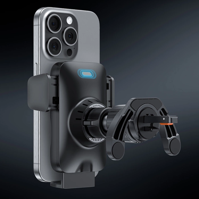 Baseus Wisdom ładowarka indukcyjna uchwyt samochodowy do telefonu na kartkę czarny (CGZX000001)