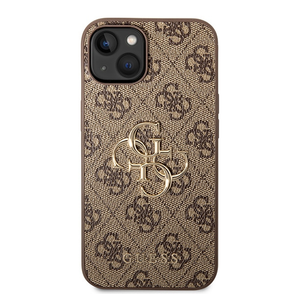 Etui Guess GUHCP15S4GMGBR iPhone 15 6.1" brązowy/brown hardcase 4G Big Metal Logo Case