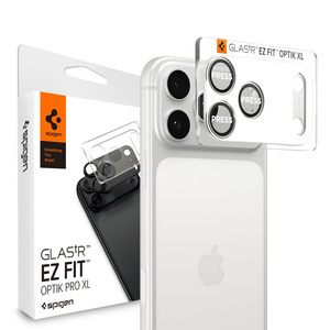OSŁONA APARATU SPIGEN IPHONE 17 PRO MAX OPTIK PRO XL GLAS.TR ”EZ FIT” CAMERA PROTECTOR SILVER