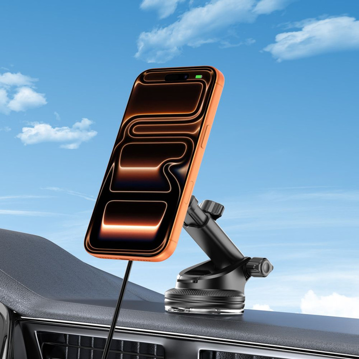 TECH-PROTECT V9 ARCTICBOOST MAGNETIC MAGSAFE DASHBOARD & VENT CAR MOUNT WIRELESS CHARGER 25W QI2.2 BLACK