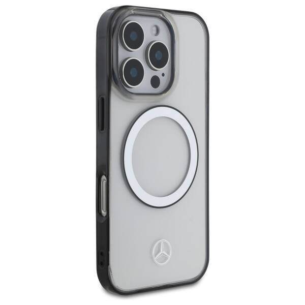 Etui Mercedes iPhone 16 Pro Max 6.9" transparent hardcase Printed logo MagSafe