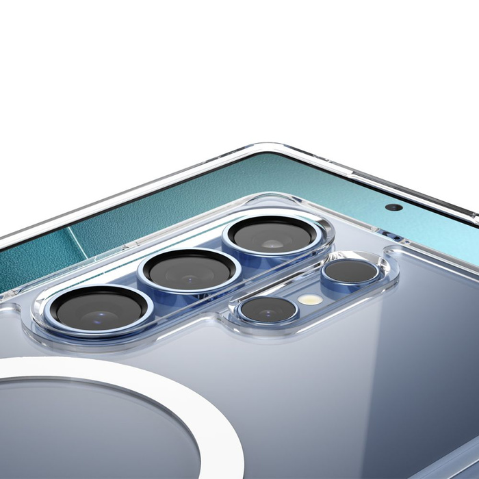 Etui SPIGEN ULTRA HYBRID MAG MAGSAFE GALAXY S25 ULTRA CLEAR/WHITE