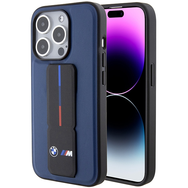Etui Bmw Bmhcp15lgspbiv Iphone 15 Pro 6.1" Granatowy/navy Hardcase M Grip Stand Bicolor Case