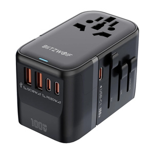 Adapter Podróżny 5w1 Blitzwolf BW-TA2 2xUSB PD + 2xC QC + C GaN 100W