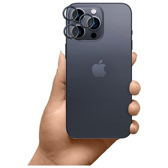 Ochrona na obiektyw aparatu 3MK Lens     Protection Pro do Apple iPhone 16 Pro/16 Pro Max czarny