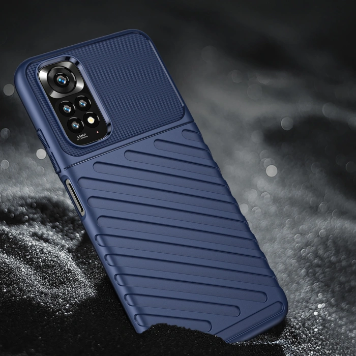 Thunder Case elastyczne pancerne etui pokrowiec Xiaomi Redmi Note 11 Pro 5G / 11 Pro niebieski