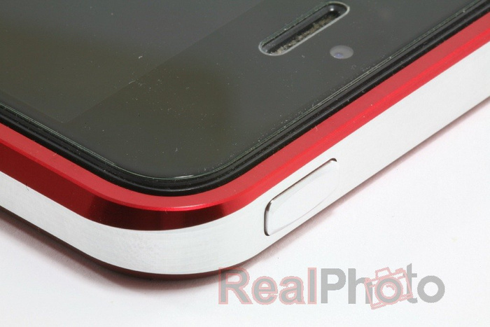 Etui LJY Sword 5+ iPhone 5 5S SE Aluminium Bumper Ramka RED