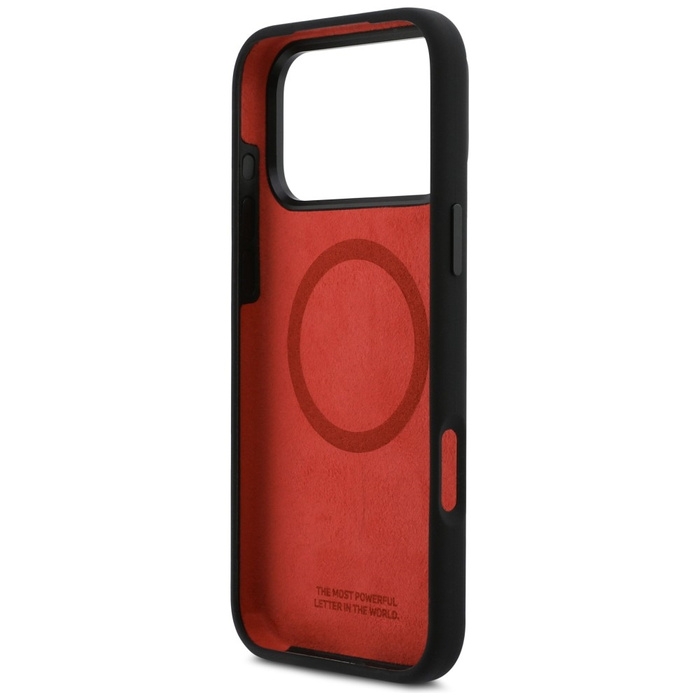 Etui BMW M Silicon Horizontal Line       MagSafe do iPhone 17 Pro Max czarny