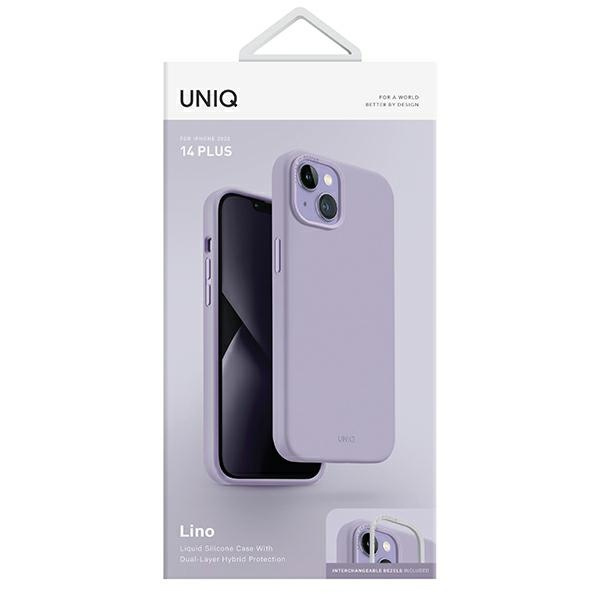 UNIQ etui Lino iPhone 14 Plus 6,7" lilak/lilac lavender