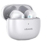 USAMS Słuchawki Bluetooth 5.2 TWS NX10 Series Dual mic bezprzewodowe biały/white BHUNX02