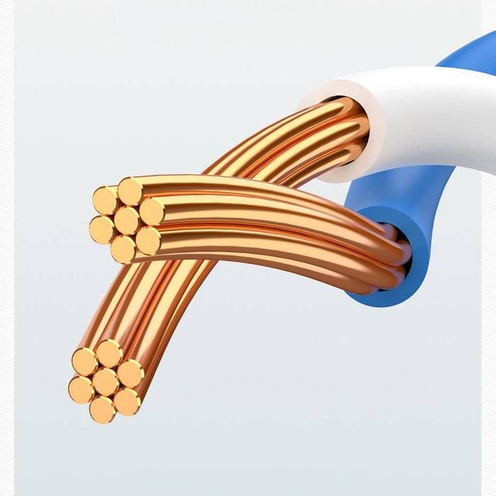 Ugreen kabel przewód internetowy sieciowy Ethernet patchcord RJ45 Cat 6 UTP 1000Mbps 3 m niebieski (NW102 11203)