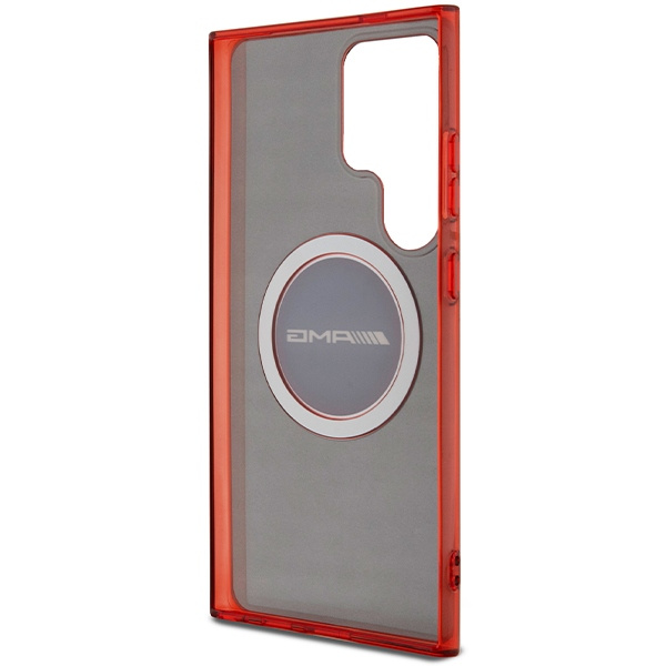 Etui AMG AMHMS24L23HBCK S24 Ultra S928 czarny/black hardcase Transparent Bicolor MagSafe Case