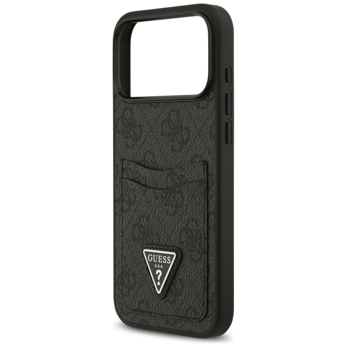 Etui Guess 4G Double Card Triangle do    iPhone 17 Pro Max czarny