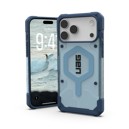 UAG Pathfinder Clear MagSafe Bundle - etui do iPhone 17 Pro Max kompatybilne z MagSafe oraz smycz na nadgarstek (blues)