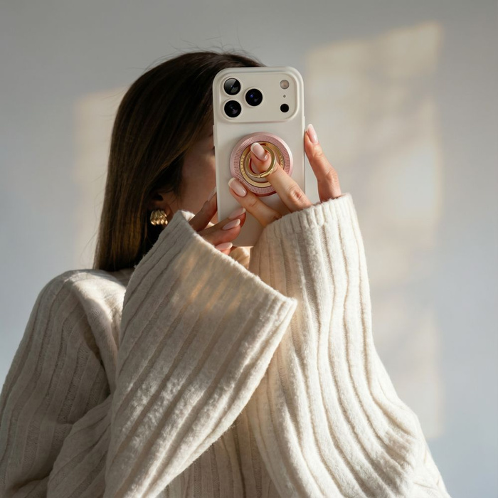 TECH-PROTECT MMR700 LAMANO MAGNETIC MAGSAFE PHONE RING PINK/GOLD