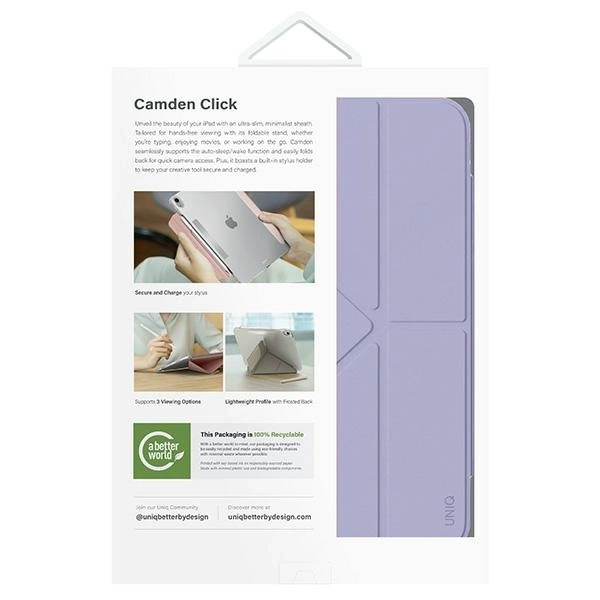 UNIQ etui Camden Click iPad Air 11" (2024) fioletowy/light violet
