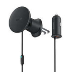 Ładowarka indukcyjna do samochodu MagSafe 15W USB 25W Baseus CW01 - czarna