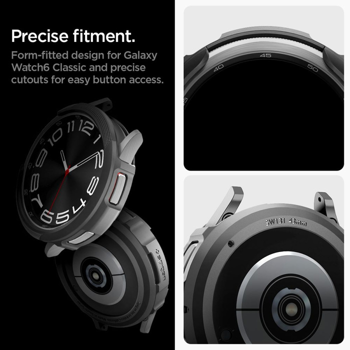 Etui Spigen Liquid Air Samsung Galaxy Watch 6 Classic (43 MM) Matte Black Case