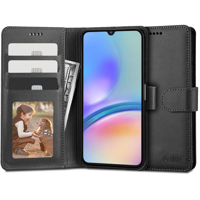 Etui Tech-protect Wallet Samsung Galaxy A05s Black Case