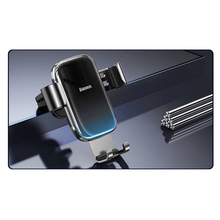 Baseus Glaze grawitacyjny uchwyt samochodowy na kratkę wentylacyjną nawiew czarny (SUYL-LG01)