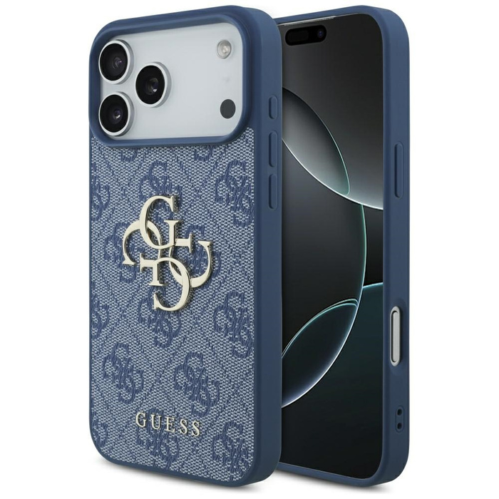 Etui Guess 4G Big Logo do iPhone 17 Pro  Max niebieski