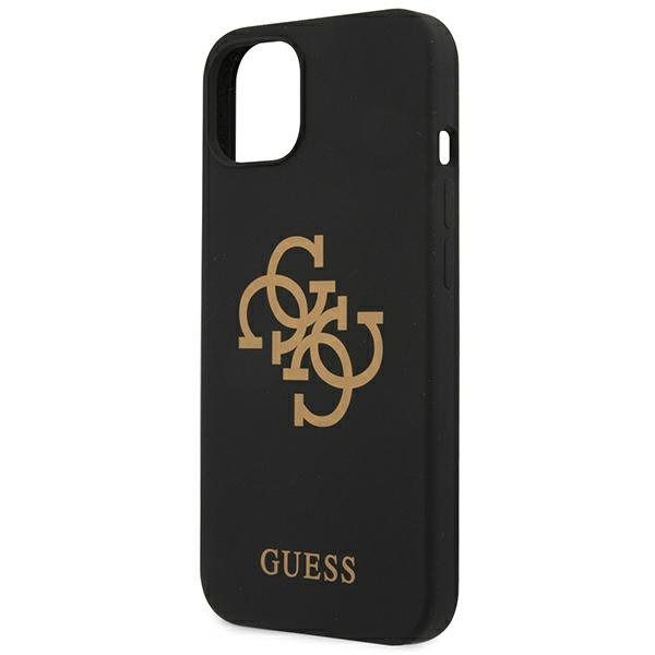 Etui GUESS Apple iPhone 13 Silicone 4G Logo Czarny Hardcase
