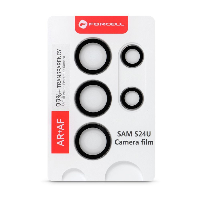 Szkło hartowane na aparat do Samsung S24 Ultra Forcell Premium szare 0INT