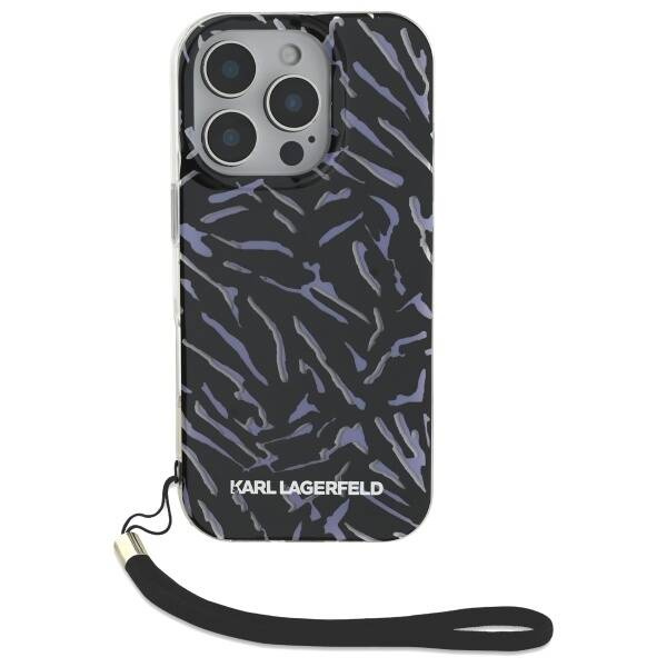 Etui Karl Lagerfeld iPhone 16 Pro Max 6.9" fioletowy/purple Zebra With Cord
