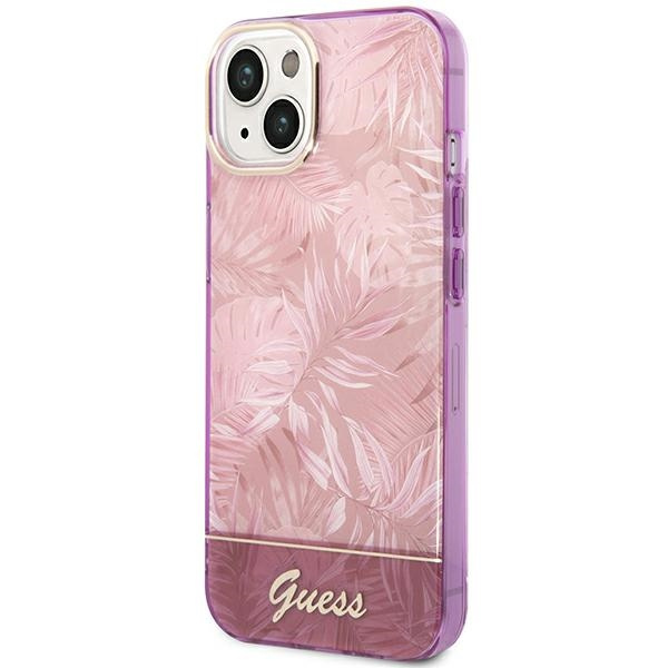 Etui GUESS Apple iPhone 14 Plus Jungle Collection Różowy Hardcase