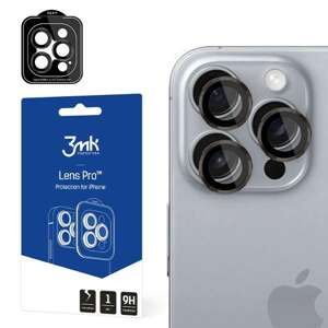 Ochrona na obiektyw aparatu 3MK Lens Protection Pro iPhone 16 Pro/ 16 Pro Max Titanium Grey