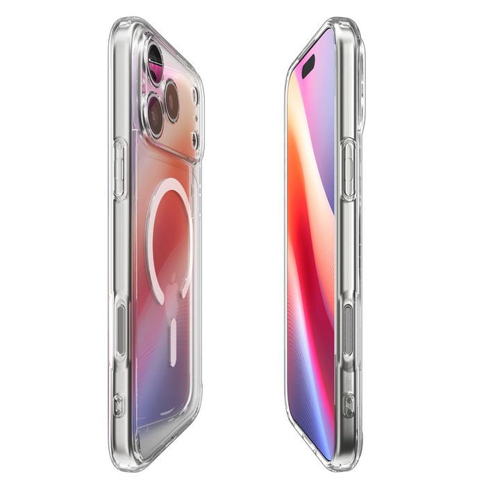 ETUI SPIGEN IPHONE 17 PRO ULTRA HYBRID MAG MAGSAFE CLEAR/WHITE